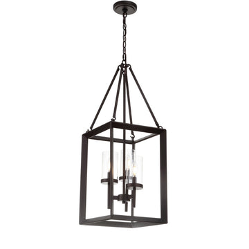 Anna 12" Metal/Glass LED Pendant - JONATHAN Y